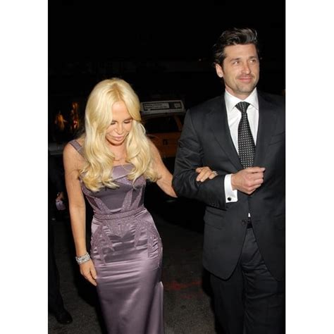 patrick dempsey donatella versace|Donatella Versace with Patrick Dempsey both in Versace.